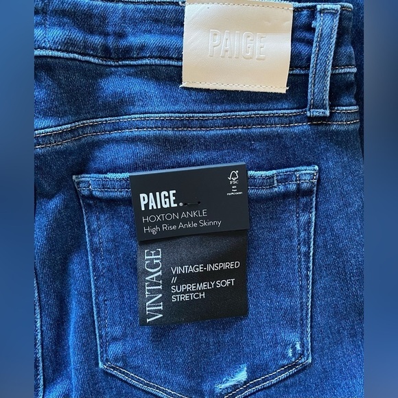 NEW w/TAGS PAIGE Hoxton High Rise Ankle Skinny Jeans Women's Size 30 - Picture 8 of 11